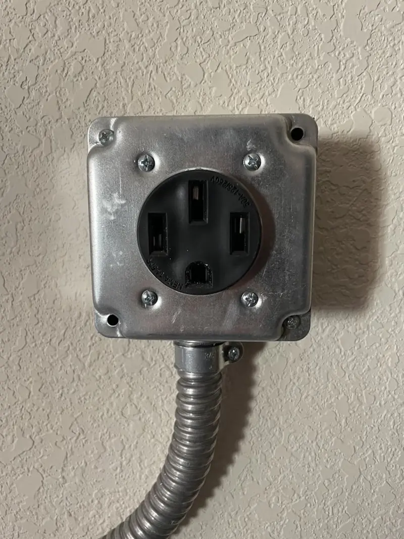 NEMA 14-50 outlet installed for Smart Home Electrical in Forest Acres